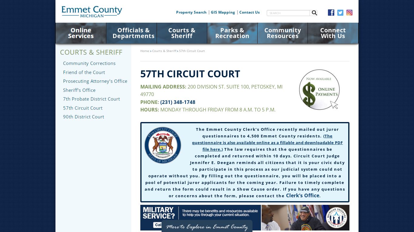 57th Circuit Court - Emmet County
